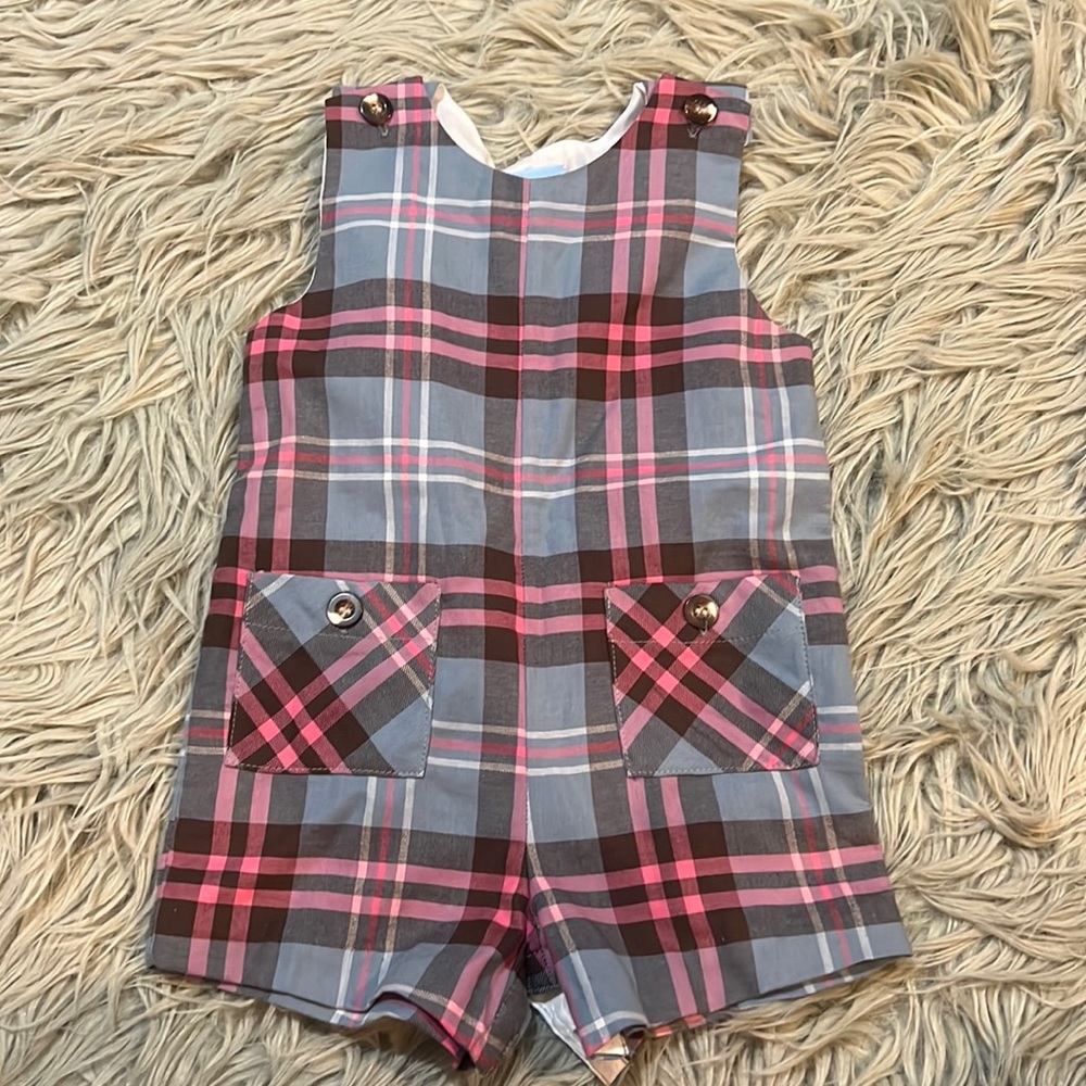 Size 12 months Bella Bliss boys romper with snap closure